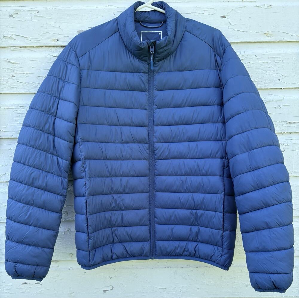 Reserved Jacket Down Alternative Blue Mens M Puffer Outdoor Hiking Trekking